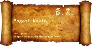 Bagosi Kevin névjegykártya